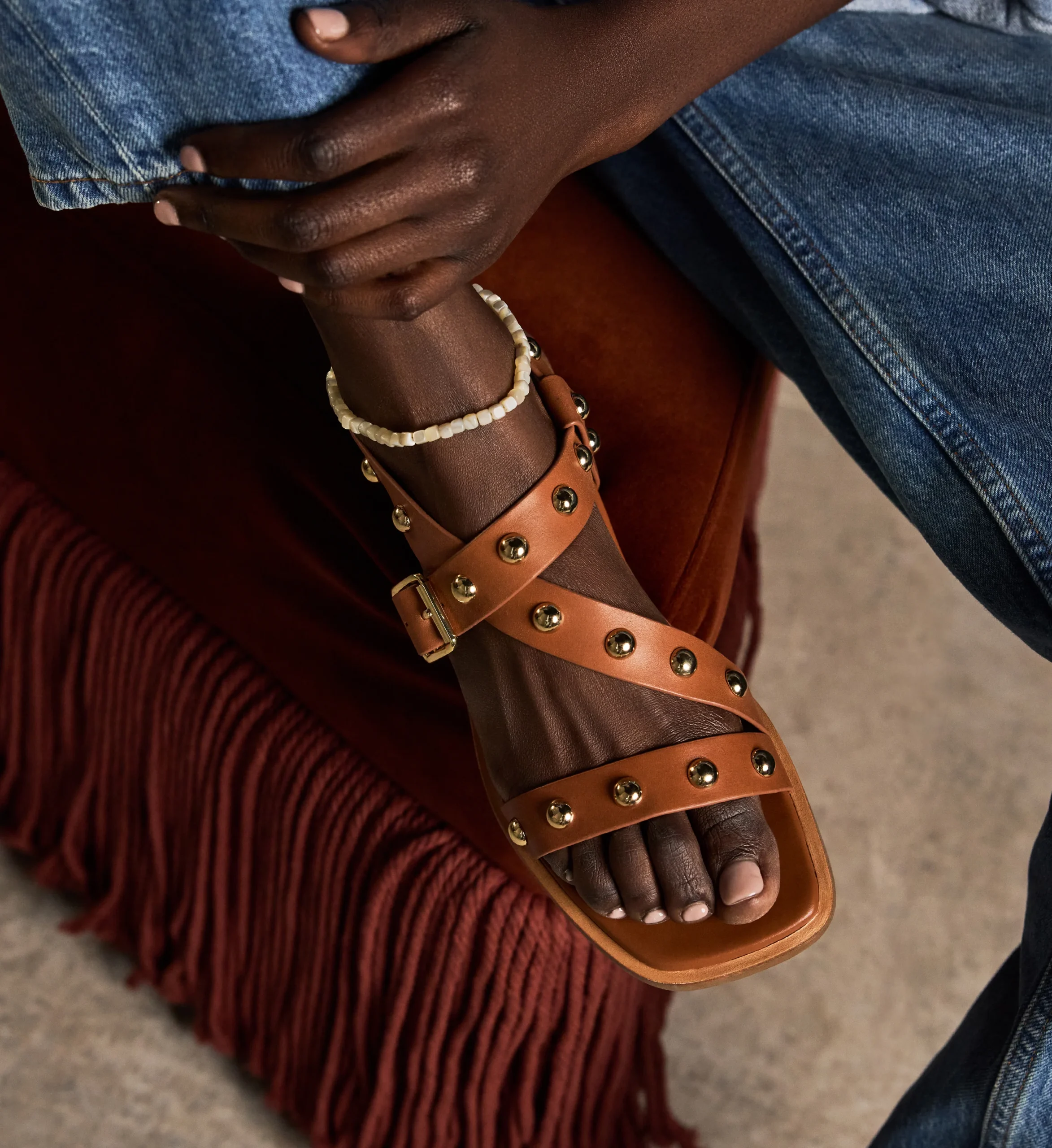 Premium Handcrafted Brown Leather Gladiator Sandals