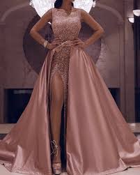 Elegant Wedding Changing Dress (Rose Gold Sequin)