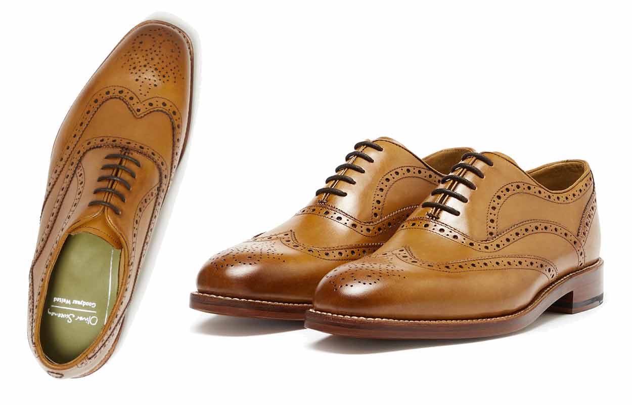 Royal Nubuck Leather Wingtip Gentle Sandals